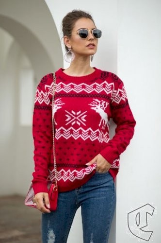 Женские Свитер (пуловер) HM-CRS05